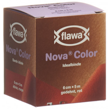 Flawa Nova Color Idealbinde 6cmx5m rot (alt)