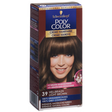 Schwarzkopf Poly Color Creme Haarfarbe 39 hellbraun