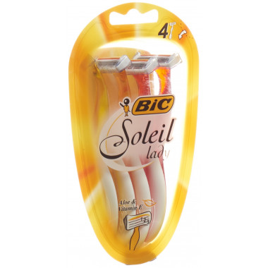 BiC Soleil 3-Klingenrasierer für die Frau gelb-orange-rote Farben sortiert