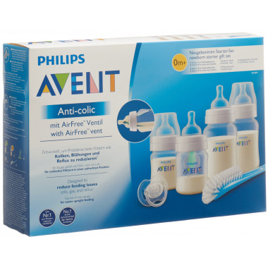 Anti-Colic Flaschen Neugeborenen-Set mit AirFree Ventil