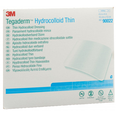 Hydrokolloid Thin 10x10cm quadratisch