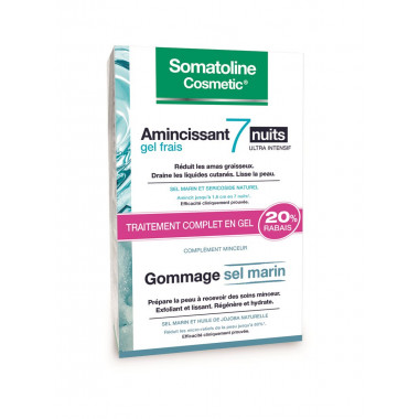 Somatoline Cosmetic 7 Nächte Gel 250ml +Meersalz-Peeling 350g