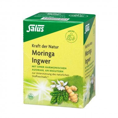 Salus Kraft der Natur Tee Moringa Ingwer Bio