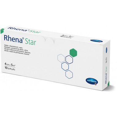 Rhena Star Elastische Binde 4cmx5m weiss offen