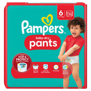 Pampers Baby-Dry Pants Gr6 14-19kg Extra Large Sparpack