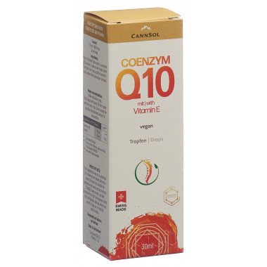 CANNSOL Coenzym Q10 mit Vitamin E wasserlöslich optimale Bioverfügbarkeit