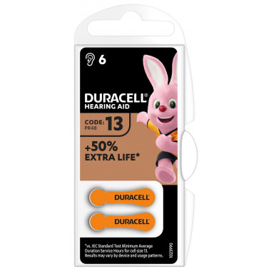 Duracell Batterie EasyTab 13 Zinc Air D6 1.4V