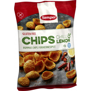 Semper Hummus Chips Chili Lemon glutenfrei
