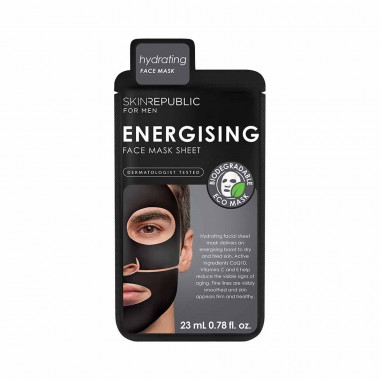 Men's Energising Face Mask Sheet Sheet