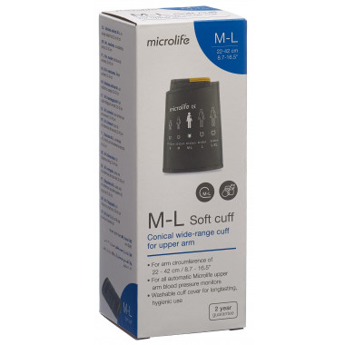 Microlife Soft-Manschette Oberarm M-L 22-42cm anthrazit