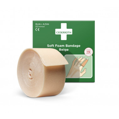 Soft Foam Bandage 6cmx4.5m beige