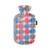 Fashy Wärmflasche 2l mit Flauschbezug Punkte bunt Thermoplastik