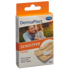 DermaPlast SENSITIVE Sensitive Family Strips assortiment hautfarbig