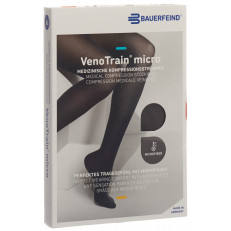 VenoTrain Micro MICRO A-G KKL2 L normal/long geschlossene Fussspitze schwarz Haftband Spitze