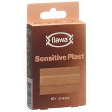 Flawa Sensitive Plast Schnellverband 6x10cm hautfarben