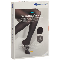 VenoTrain MICRO A-G KKL2 M normal/short geschlossene Fussspitze schwarz Haftband Noppe normal