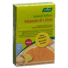 A. Vogel Natural Toffees Vitamin D+Zink Orangen-Ingwer