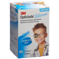 Opticlude Silicone Augenverband 5.7x8cm Maxi Boys