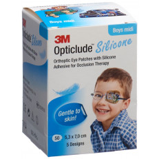 Opticlude Silicone Augenverband 5.3x7cm Midi Boys