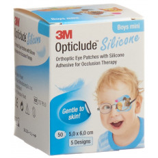 Opticlude Silicone Augenverband 5x6cm Mini Boys