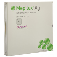 Mepilex Ag Schaumverband Safetac 20x20cm Silicone