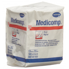 Medicomp Vlieskompr 7.5x7.5cm n st