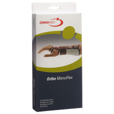 Ortho Manu Flex Handgelenk-Bandage M 16cm links hautfarbig