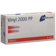 Meditrade Vinyl 2000 PP Untersuchungshandschuhe S gepudert
