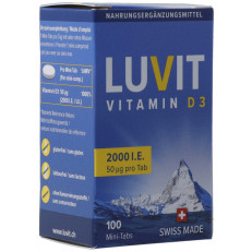 LUVIT Vitamin D3 Mini-Tabs 2000 IE