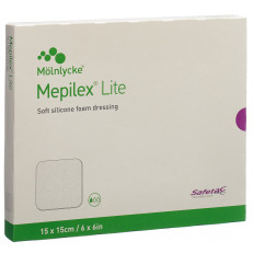 Mepilex Lite Absorptionsverband 15x15cm Silikon