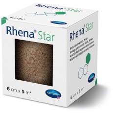Rhena Star Elastische Binde 6cmx5m hautfarbig