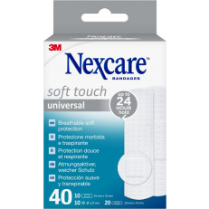 3M Nexcare Soft Touch universal Pflaster 3 Grössen gemischt