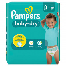 Pampers Baby-Dry Gr8 17+kg Extra Large Sparpack
