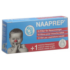 Naaprep Filter für Nasenreiniger 10 Stück + 1 Nasenstück