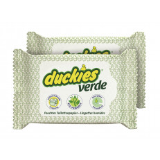 Duckies Verde feuchtes WC-Papier Duo