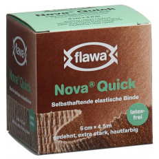 Flawa Nova Quick kohäsive Binde 6cmx4.5m latexfrei