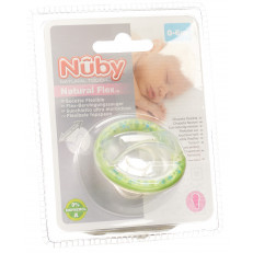 Nûby Natural Touch Nuggi Soft Flex Kirsch, Silikon mit Noppen, 0+ Monaten