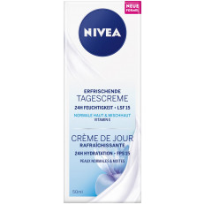 NIVEA Feuchtigkeitsspendende Tagescrème für normale Haut
