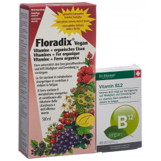 Floradix VEGAN 500ml+DÜNNER Vitamin B12 vegan gratis