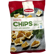 Semper Lentil Chips Creamy Dill glutenfrei
