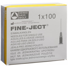 HSW Fine-Ject Einmalkanüle 20G 0.9x55mm gelb Langschliff (regular)