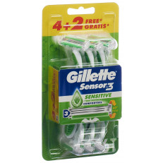 Gillette Einwegrasierer Sensor3 Sensitive 4+2