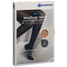 VenoTrain Micro MICRO A-G KKL2 M normal/short geschlossene Fussspitze creme Haftband Noppen