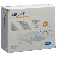 Zetuvit Plus Silicone Border 10x10cm (#)