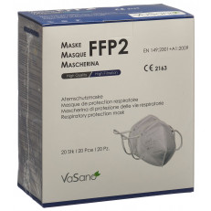 VaSano Maske FFP2 weiss versiegelt deutsch/französisch/italienisch