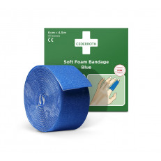 Soft Foam Bandage 6cmx4.5m blau